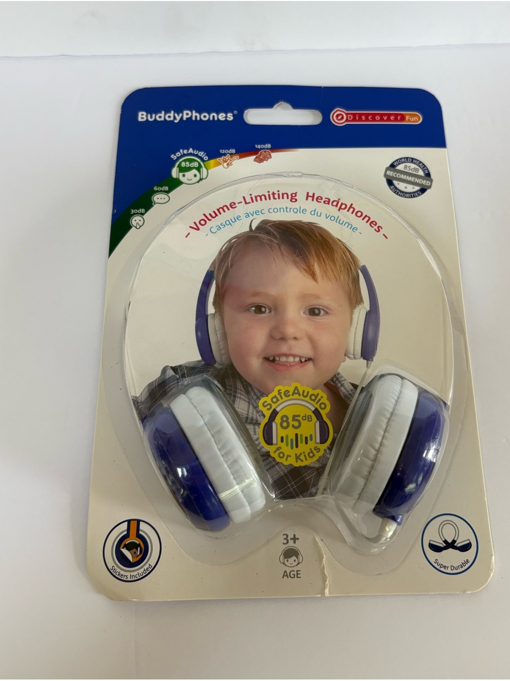 Brand New Buddy Phones Safe Audio 85 for Kids Volume Limiting Headphones